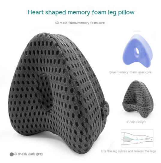 Soft Heart-Shaped Pillow for Ultimate Leg Comfort