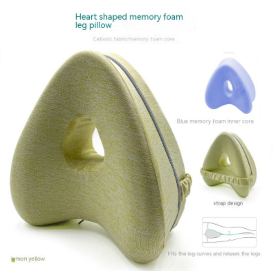 Soft Heart-Shaped Pillow for Ultimate Leg Comfort