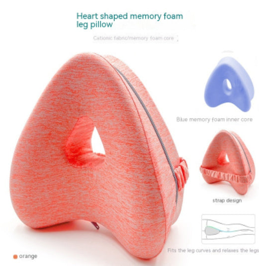 Soft Heart-Shaped Pillow for Ultimate Leg Comfort