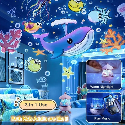 ✨ Kids Cartoon Bluetooth Projector Lamp ✨