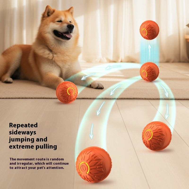 Electric Jumping Ball – Automatic Light-Up Toy for Dog Training and Play